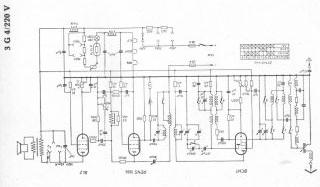 Blaupunkt 3W4 220V schematic circuit diagram